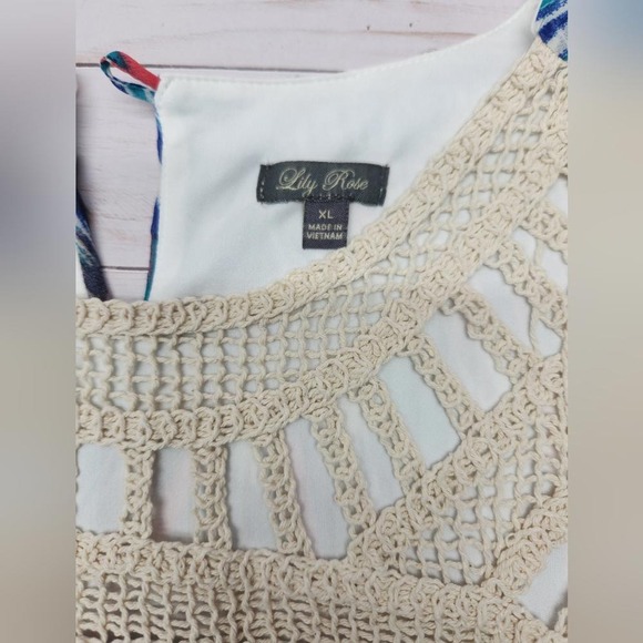 Lily Rose in Bloom‎ Multi Color Maxi Dress Size XL - Picture 4 of 7